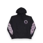 Chrome Hearts Glitter Shoulder Floral Logo hoodie 1