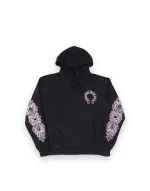 Chrome Hearts Glitter Shoulder Floral Logo hoodie 1