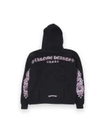 Chrome Hearts Glitter Shoulder Floral Logo hoodie 2