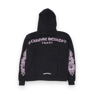 Chrome Hearts Glitter Shoulder Floral Logo hoodie 2