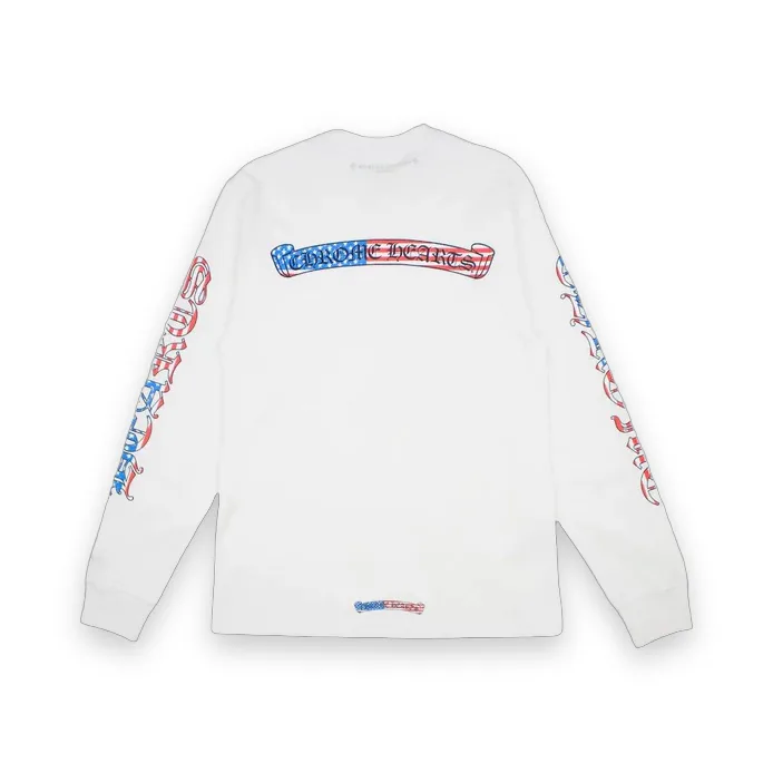 Chrome Hearts Matty Boy America L/S T-shirt White Chrome Hearts Matty Boy America L/S T-shirt White 1