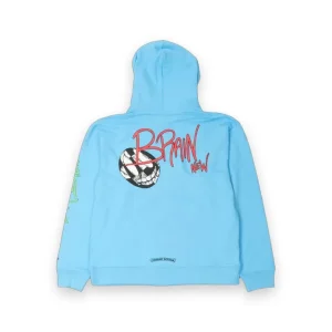 Chrome Hearts Matty Boy Brain New Hoodie Blue 2