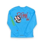 Chrome Hearts Matty Boy Brain New L/S T-Shirt Blue 2
