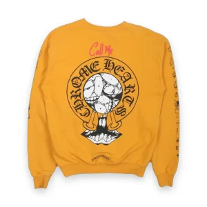 Chrome Hearts Matty Boy Call Me Crewneck Yellow 1