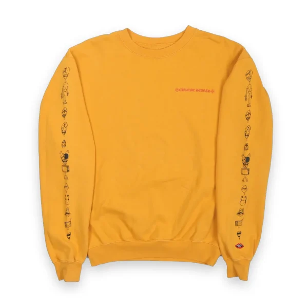 Chrome Hearts Matty Boy Call Me Crewneck Yellow 2