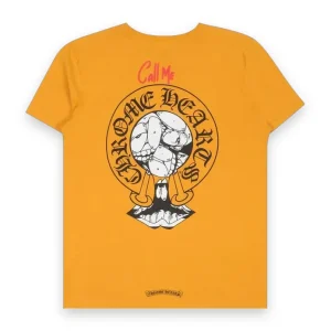 Chrome Hearts Matty Boy Call Me T-Shirt Yellow 1