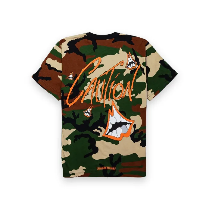 Chrome Hearts Matty Boy Caution T-Shirt Camo Chrome Hearts Matty Boy Caution T-Shirt Camo 1