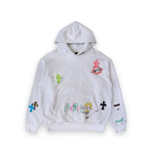 CHROME HEARTS MATTY BOY CROSS PATCH HOODIE OG 1