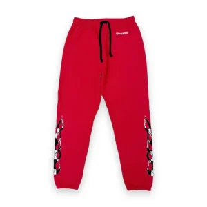 Chrome Hearts Matty Boy Flame Sweatpants Red 1