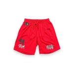 Chrome Hearts Matty Boy FORM Team Mesh Shorts Red 1