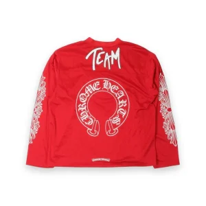 Chrome Hearts Matty Boy FORM Team Mesh Stadium L/S Jersey Red 2