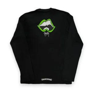 Chrome Hearts Matty Boy Green Chomper L/S T-Shirt Black 1