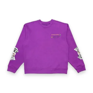 Chrome Hearts Matty Boy I Want More Not Less Crewneck Purple 1
