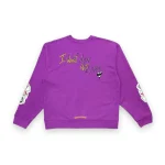 Chrome Hearts Matty Boy I Want More Not Less Crewneck Purple 2