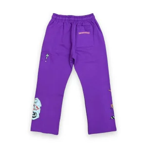 Chrome Hearts Matty Boy I Want More Not Less Sweatpants Purple 2