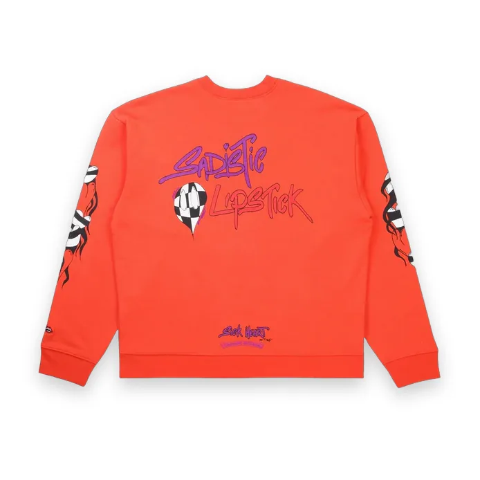 Chrome Hearts Matty Boy Sadistic Lipstick Crewneck Red Chrome Hearts Matty Boy Sadistic Lipstick Crewneck Red 1