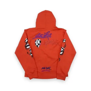 Chrome Hearts Matty Boy Sadistic Lipstick Hoodie Red 2