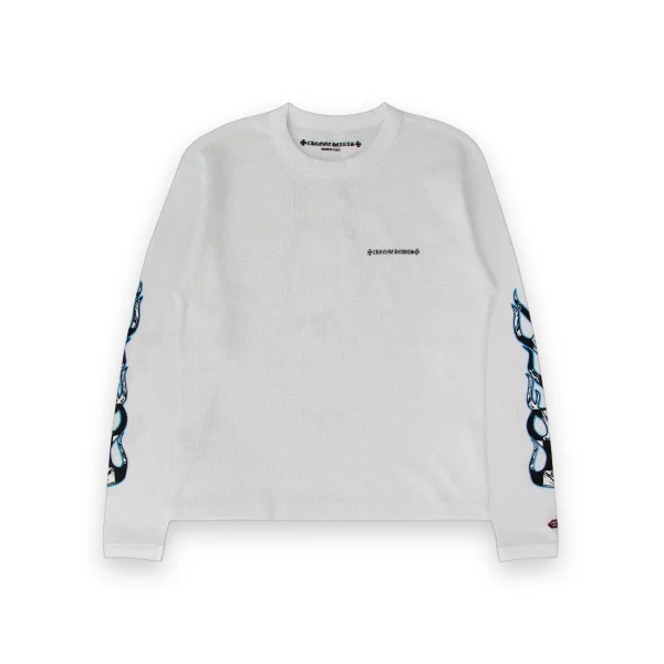Chrome Hearts Matty Boy Sinister Thermal L/S T-Shirt White 2