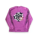 Chrome Hearts Matty Boy Spider Web L/S T-Shirt Purple 1