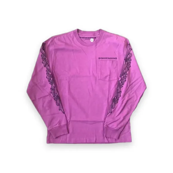 Chrome Hearts Matty Boy Spider Web L/S T-Shirt Purple 2