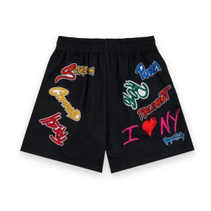 Eric Emanuel x Matty Boy EE Shorts Black/Blue 2
